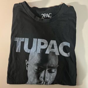 2Pac Black Graphic Tee